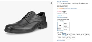 ECCO heren veterschoenen voor €56,68 bij Amazon