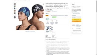 2 Gorras Natación Voofly Poliéster Elástica $167 | Oferta Amazon