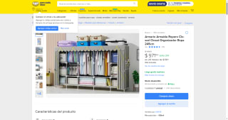 Armario Armable Ropero Closed Closet Organizador por $972 | Mercado Libre