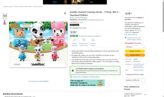 Amiibo Animal Crossing 3-Pack Standard por $379 | Amazon