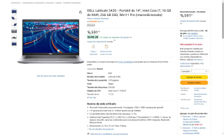 DELL Latitude 5420 i7 16GB 256GB por $5,369 | Amazon Renewed