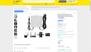 Avidus No Break Mini Ups 6000mah $190 | Mercado Libre