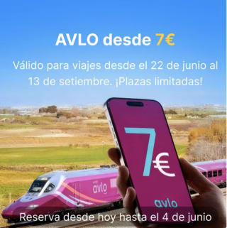 Renfe billetes de tren por 1€ [6€ descuento adicional al aplicar código]