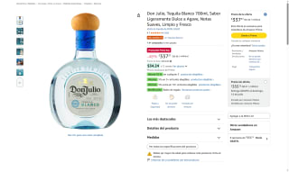Tequila Don Julio Blanco 700ml por $337 | Amazon