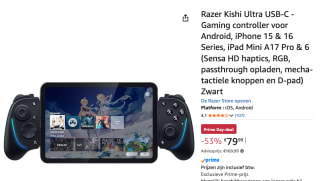 Razer Kishi Ultra USB-C - Gaming controller voor €79,99 met Amazon prime