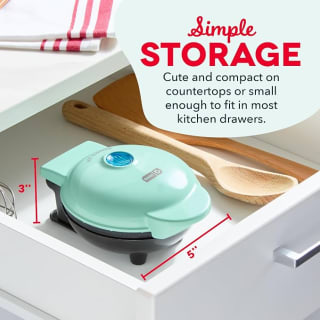 Dash Mini Maker mini waflera por $151 en Amazon