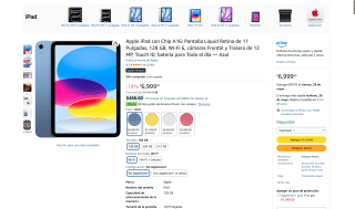 iPad Apple 128GB por $5,524 | Oferta Amazon