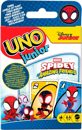 Juego Cartas Mattel Games UNO Junior Marvel Spidey y Sus increíbles Amigos por 3.99€