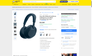 Audífonos Sony WH-1000XM6 por $4,171 | Mercado Libre (Santander MSI)