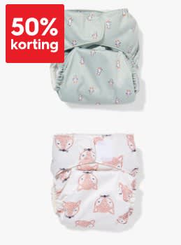 50% korting op wasbare luiers en accessoires bij HEMA