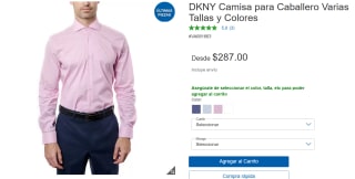 DKNY Camisa Slim Fit en $287 | Oferta Costco