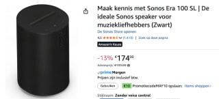 Sonos Era 100 SL voor €164 dmv code bij Amazon