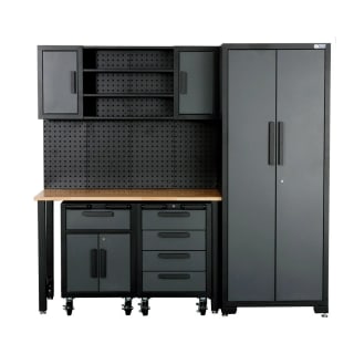 SGS 6pc Garage Storage System – Workbench, Cabinets & Shelving – £699.99