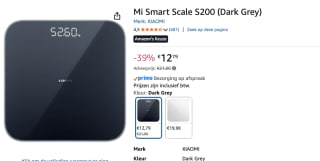 Xiaomi Slimme Weegschaal S200 voor €12,79 bij Amazon