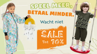 70% korting op buitenspeelpakken bij ielm