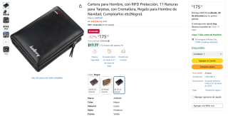 Cartera Hombre RFID 11 Tarjetas por $175 | Amazon