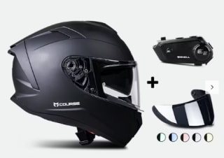 Casque Intégral Course Raider Evo Noir Mat à 139,99€