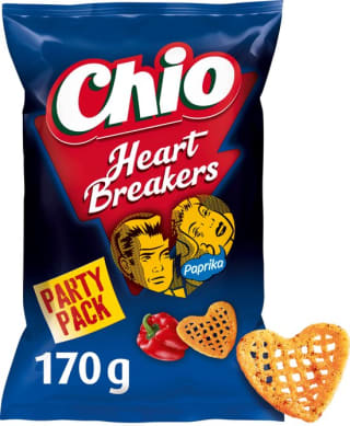 Chio Heartbreakers Paprika Partypack - Chips - 6x170 gram voor €8,92 bij Bol
