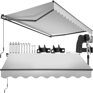 tectake toldo retráctil con Brazos articulados 250x200 cm por 109.79€ dos colores