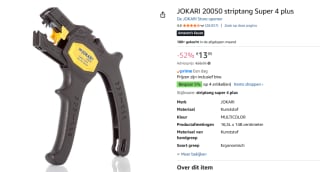 JOKARI 20050 striptang Super 4 plus voor €13,95 bij Amazon