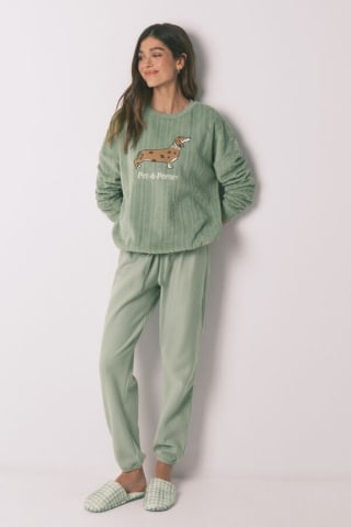 Pijama largo polar Women'secret para Mujer por 6.79€