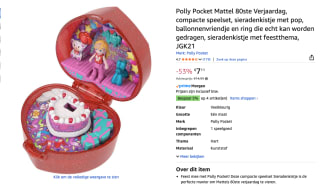 Polly Pocket Mattel 80th Ring Box voor €7,11 bij Amazon