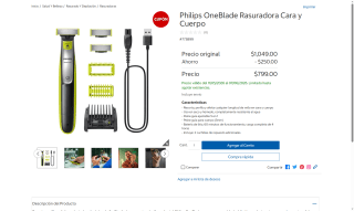 Philips OneBlade 5 en 1 por $799 | Oferta Costco