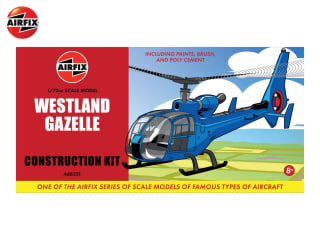 Airfix Westland Gazelle Model Kit Starter Set Lidl Deal £6.99