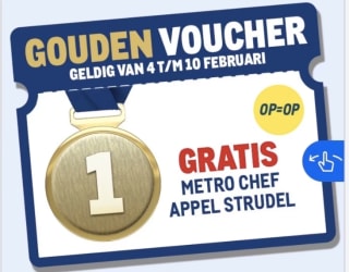 Gratis Metro chef appel strudel 1KG bij de Makro via de app