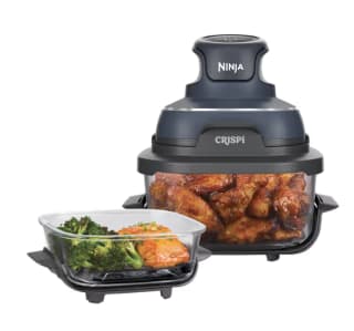 Freidora de aire de cristal Ninja CRISPi, 4 funciones (2 recipientes) por 113.52€