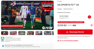 EA Sports FC 26 por $240 | Oferta Nintendo eShop