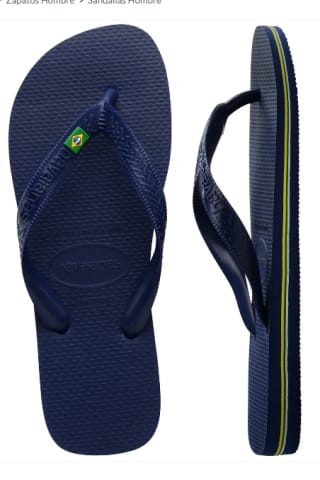 Sandalia Hombre Brasil Azul Marino Havaianas $11.390 solo en Falabella, Chile
