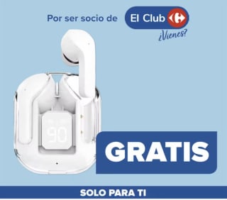 Gratis auriculares TWS Bluetooth en Carrefour