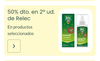 -50% de Descuento en la Segunda Unidad de Relec desde Dosfarma.