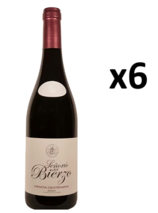 6 Botellas de Señorío del Bierzo Mencía Centenaria 2023 por 30.5€