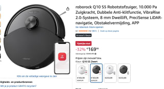 roborock Q10 S5 Robotstofzuiger voor €169,99 bij Amazon