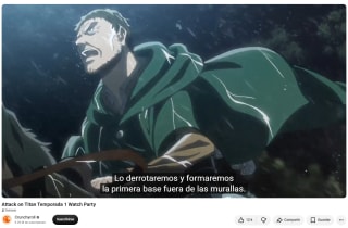 Attack on Titan Temporada 1 Gratis en YouTube