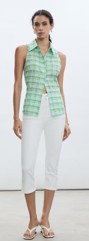 Camisa cuadros sin mangas por 2.99€