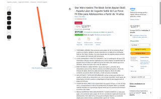 Espada Láser Force FX Elite Baylan Skoll por $2577 | Amazon