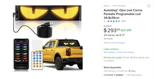 Pantalla LED Flexible 34.8x10cm por $293 | Mercado Libre