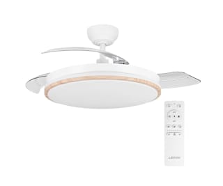 Ventilador de Techo con Luz LED LEDUNI (72W / Madera) por 43,31€