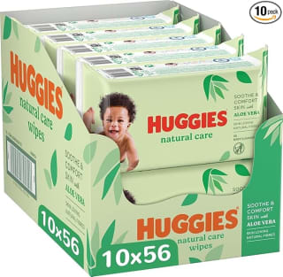 20 packs Huggies Natural Care Toallitas para Bebé Total 1.120 Toallitas por 17.52€