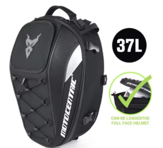 Bolsa trasera motocéntrica impermeable para motocicleta 37 litros por 15.69€