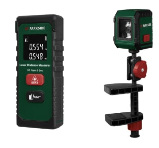 Parkside Medidor de distancia láser / Nivel láser de líneas cruzadas por 10.49€