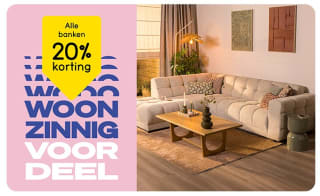 20% korting op alle banken bij Leen Bakker
