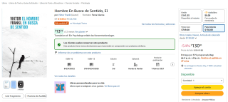 El Hombre en Busca de Sentido por Viktor Frankl por $130 en Amazon