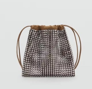 Bolso de mano adorno strass por 23.99€