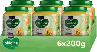 6 tarros Blédina de Crema de Verduras, Arroz y Ternera 200g por 5,79€