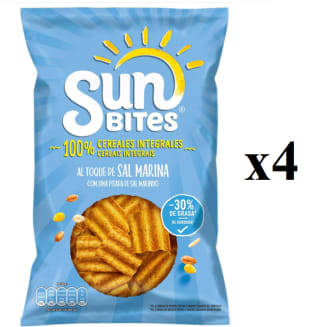 4 x Aperitivos Sunbites Al Toque De Sal Marina 95 Grs por 4.46€