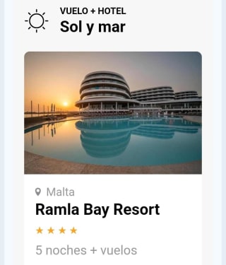 Malta 5 Noches Hotel + Vuelos desde 199€